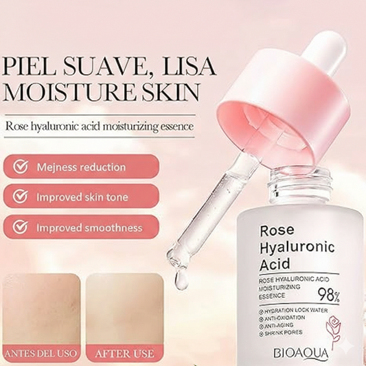 Serum de Rosa Con Acido Hialuroni
